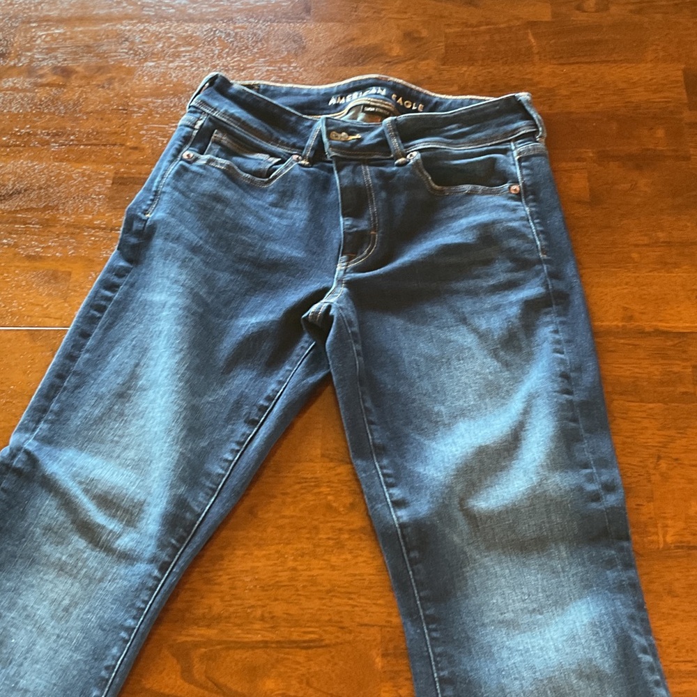 American Eagle Outfitters Women's Denim super stretch kick boot Jeans